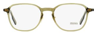 Ermenegildo Zegna EZ5255-H Modern Square Acetate Eyeglasses - Beige