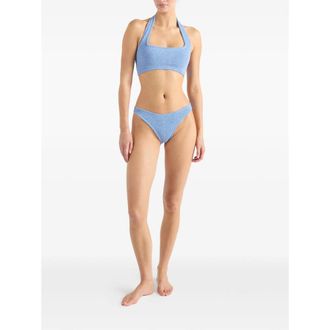 Hunza G Crinkle One-Piece Swimsuit - Blue