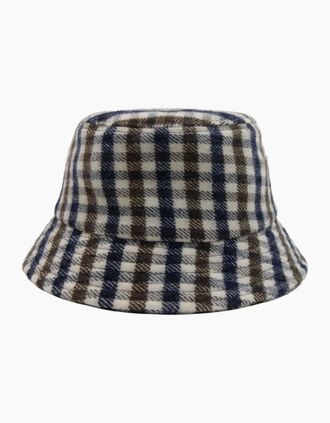 Aquascutum Mens Aquascutum Club Check Bucket Hat 28 Club Check - Size: L/XL