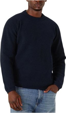 Dstrezzed Heren Chenille Trui Neill Big - Heren - Ronde hals truien - Blauw - M - Wol - Truien & Vesten