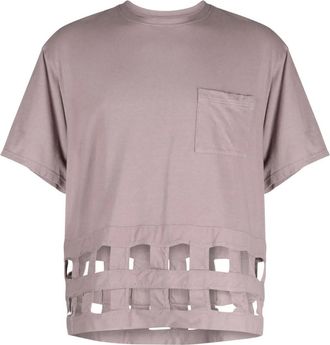 KAPITAL T-shirt Windowpane - Viola