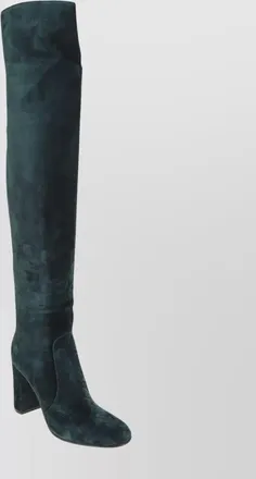 Gianvito Rossi suede block heel over-the-knee boots