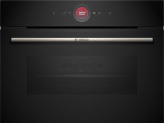Bosch Serie 8, Horno Compacto Empotrable, 60 X 45 Cm, Negro, Cbg7741b1