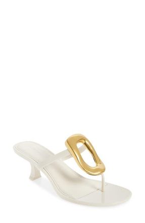 Jeffrey Campbell Linq Up Slide Sandal in Cream Gold at Nordstrom, Size 11