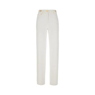 Versace Straight Jeans, female, White, Size: W28 Regular Jeans