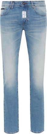 Philipp Plein low-rise skinny jeans - men - Polyester/Cotton/Elastane/Cotton - 30 - Blue