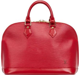 Louis Vuitton Red Epi Alma Pm (Authentic Pre-Loved)