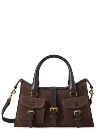 Mulberry Roxanne Small Suede Cross-body bag - Dark Brown - One Size