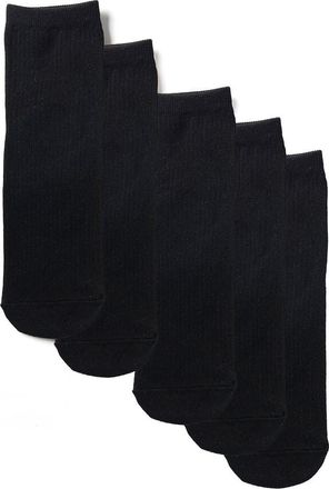 Stems 5-Pack Everyday Ankle Socks in Black at Nordstrom