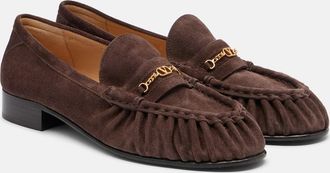 Valentino Garavani Mocasines de ante con VLogo