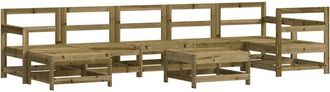 vidaXL 8 Piece Garden Lounge Set Impregnated Wood Pine vidaXL