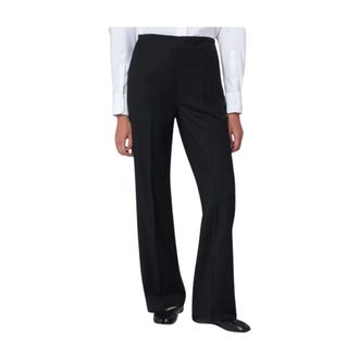 Mark Kenly Domino Tan Pantaloni Sartoriali a Gamba Larga a Vita Alta - - Trousers - Donna - Nero - S