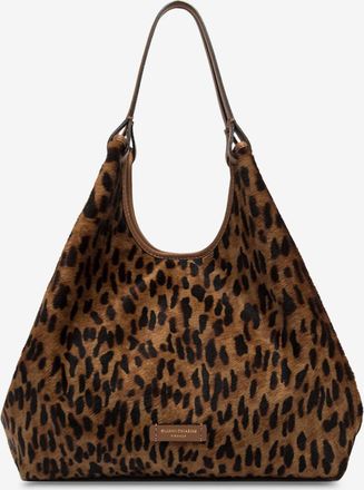 Gianni Chiarini Shopper aus Leder mit Leopardenprint Dua