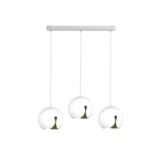 Netlighting Malaga Bar Pendant Ceiling Light White 62cm 3x E27