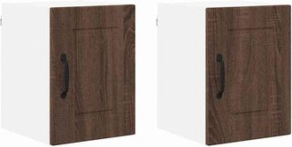 vidaXL Armario de cocina mural 2 pcs Roble Marrón 30 x 31 x 40 cm vidaXL
