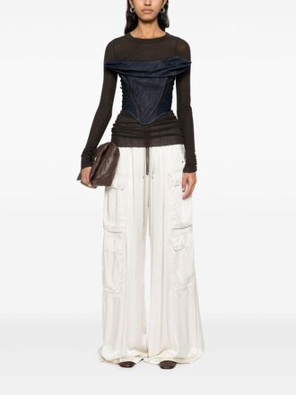 Rick Owens Womens Cargo Belas Trousers - Ivory - Size EU 38 (Womens)