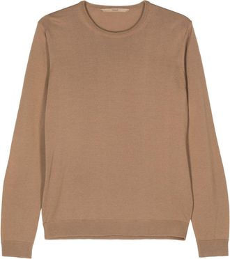 Nuur fine-knit merino jumper - men - Merino - 54 - Brown