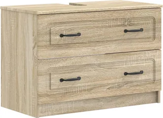 vidaXL Mueble De Lavabo Para Ba&ntilde;o Utrecht Roble Sonoma 82 X 41 X 56 Cm Vidaxl