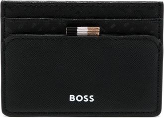 BOSS Zair leather card holder - men - Leather - One Size - Black