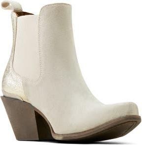 Ariat Bradley Western Chelsea Boot in Cloud White/Embossed Print at Nordstrom Rack, Size 8.5