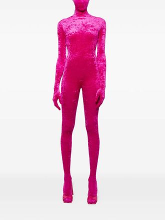 VETEMENTS velvet jumpsuit - Pink