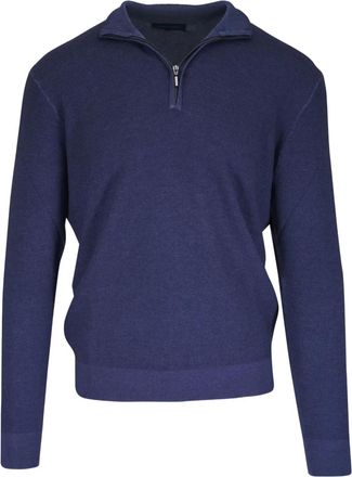 PYA Top met ritskraag - Blauw