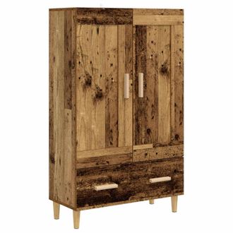 vidaXL Aparador Alto Madera Envejecida 70 X 31 X 115 Cm Vidaxl