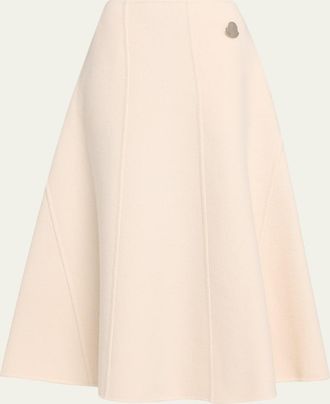 Moncler x Jil Sander Wool Midi Skirt