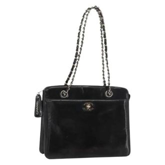 Chanel Pre-owned Shoulder Bags, female, Black, Size: ONE SIZE Pre-owned Vintage Hand Bag