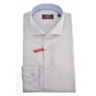 Hatico Pure City overhemd - Heren - Overhemden - Bruin - Maat: XL Katoen