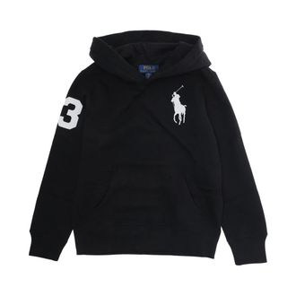 Polo Ralph Lauren Black Knit Pullover Jumper - male - Polo Ralph Lauren - Kids Sweatshirts - Black - 10 Y - Kids