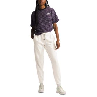 The North Face Half Dome Sweatpants Womens White Fleece Lined Cotton GBO3365