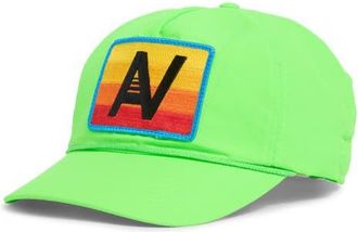 Aviator Nation Logo Rainbow Baseball Cap in Neon Green at Nordstrom