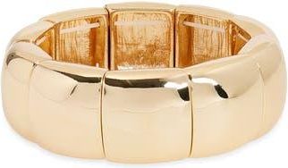 Open Edit Bold Puff Stretch Bracelet in Gold at Nordstrom Rack