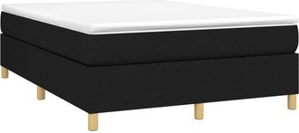 vidaXL Vidaxl - Cama Box Spring Con Colch&oacute;n Tela Negro 140x200 Cm