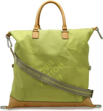 Louis Vuitton Lime Green Damier Geant Canvas Shoulder Bag Tote Bag (Pre-Owned)