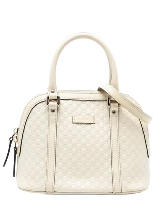 Gucci 2016-2025 Mini Microguccissima Dome satchel - White