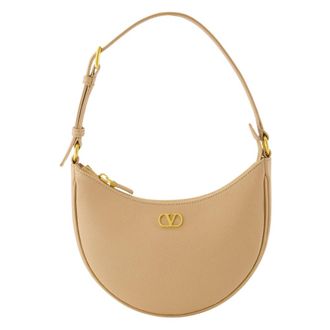 Valentino Garavani Shoulder Bags, female, Beige, Size: ONE SIZE Mini Hobo Bag