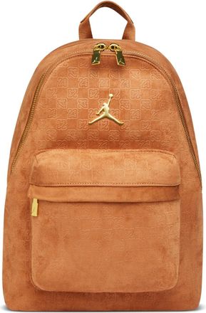 Nike Jordan 23.5L Suede Monogram Backpack Cognac IQ3205-200