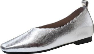 Generic Ballerinas Womens Elegant Flat Loafer Womens Shoes PU Leather Mary Jane Low Shoes Elegant and Comfortable Ballerina Shoes Slip On Dress Shoes Dance Sh