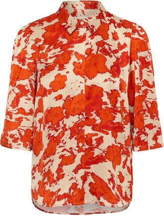 Soaked In Luxury Slclero Camicia Manica Corta Stampata - - Blouses & Shirts - Donna - Multicolore - XS