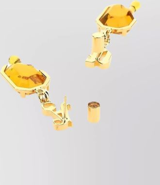 Palm Angels metal pendant earrings