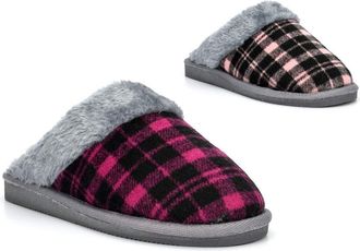 Generic Womens Slip On Slippers Size 3 Ladies Slip On Slipper Size 4 Womens Faux Fur Slippers Ladies Faux Fur Slipper Sizes 3-8 Purple/Pink 4 UK