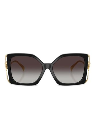 Versace square-frame medusa sunglasses - women - Acetate/Metal - 57 - Black