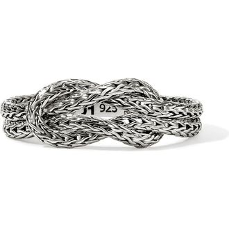 John Hardy Love Knit Ring in Silver at Nordstrom, Size 7