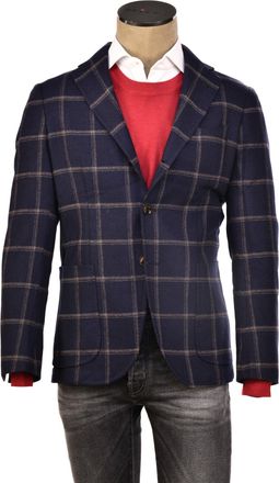 Sartorio Windowpane Virgin-Wool Sport Jacket