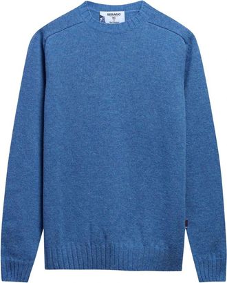 Sebago Gilead Sweater - Heren - Ronde hals truien - Blauw - L - Wol - Truien & Vesten
