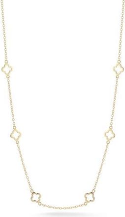 Glaze Jewelry Clover Station Necklace in Gold at Nordstrom Rack