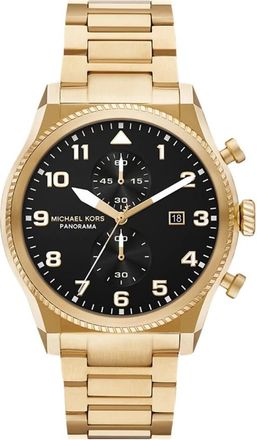 Michael Kors Accessoires, Heren, Geel, ONE Size, Panorama Horloge