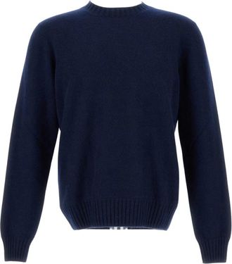 Gran Sasso Trui met ronde hals - Heren - Ronde hals truien - Blauw - 2XL - Kasjmier - Truien & Vesten